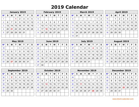 2019 calendar template microsoft word - celebmens