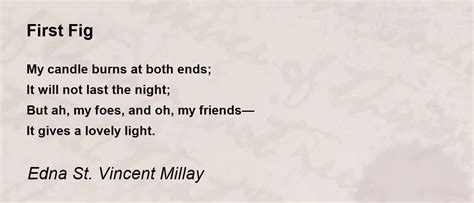 First Fig - First Fig Poem by Edna St. Vincent Millay