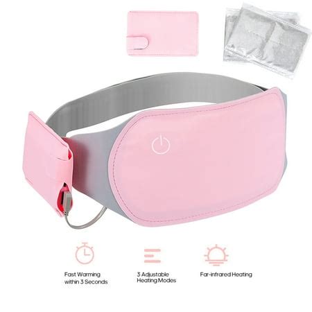 Portable Heating Pad Graphene Heating Therapy Washable Far Infrared USB Warming Waist Belt with ...