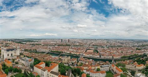 Panoramic View of Lyon France Skyline from Above · Free Stock Photo