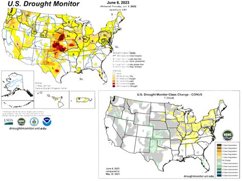 Drought Monitor Shows Dry Conditions Expanding in First Week of June 2023