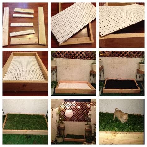 DIY Indoor Dog Potty DIY dog grass box Easy to make and less than $40 at Home | Indoor dog potty ...