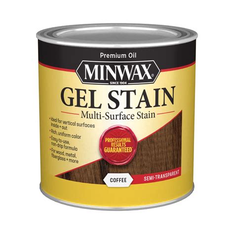Buy Minwax Gel Stain for Interior Wood Surfaces, ½ Pint, Coffee Online at desertcartINDIA