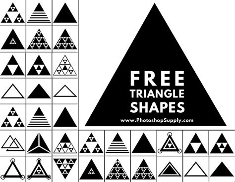 (FREE)Triangle Shapes for Photoshop - Photoshop Supply