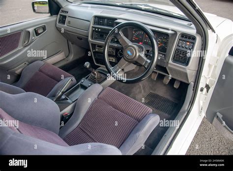 Interior of Ford Sierra XR4 Cosworth Stock Photo - Alamy