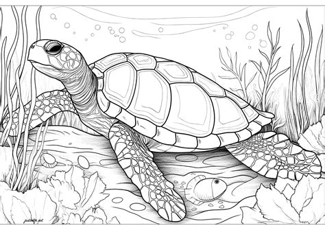 Dibujos De Tortugas Marinas Para Colorear