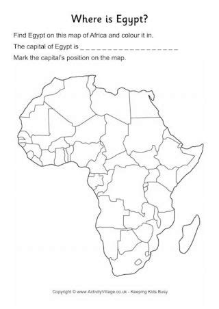 Printable Map Of Africa For Kids - Tedy Printable Activities