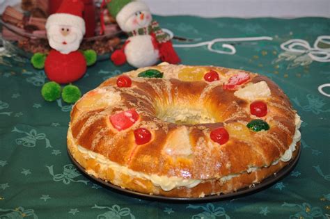 Roscón de reyes relleno de crema - Receta Petitchef