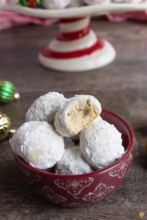 Pecan Snowball Cookies with Holiday Spirit - Leftovers Then Breakfast