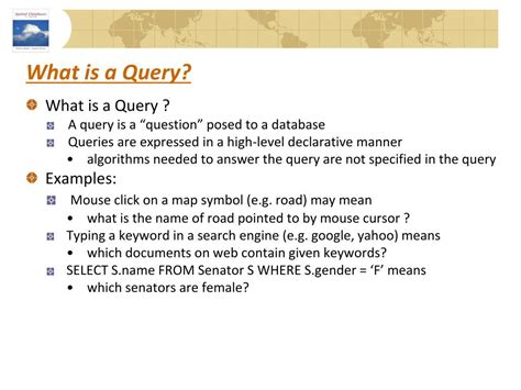 PPT - What is a Query? PowerPoint Presentation, free download - ID:3999520