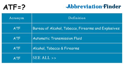 What does ATF mean?