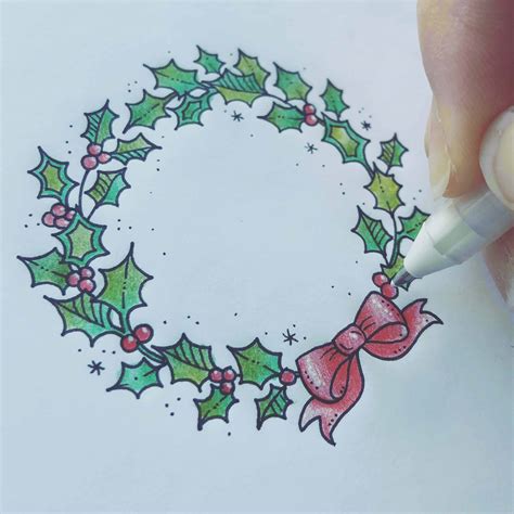 How to Draw a Christmas Garland - Johanna Basford Johanna Basford