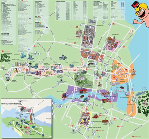 Printable Tourist Map Of Singapore