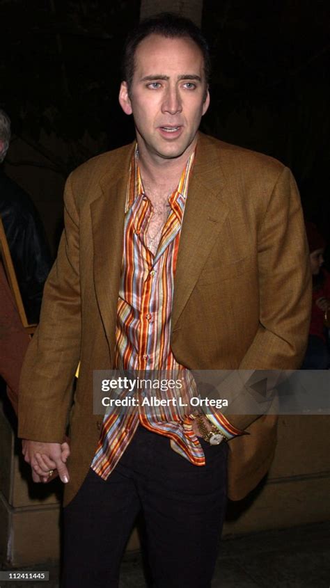 Nicolas Cage during Screening of "Adaptation" at The Egyptian Theater... News Photo - Getty Images