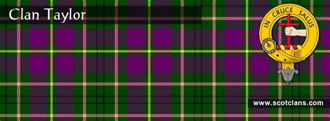 Clan Taylor Tartan and Crest http://www.scotclans.com/scottish_clans ...