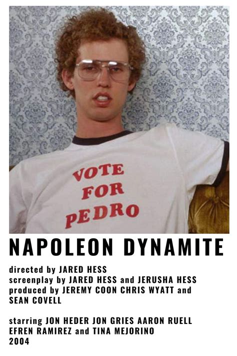 napoleon dynamite minimalism movie poster | Napoleon dynamite, Jon heder, Jon gries