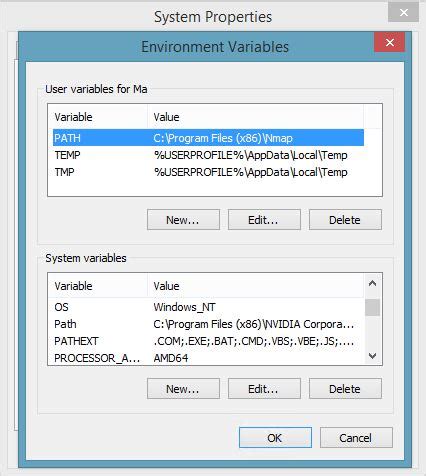 Environment variables – PATH – Windows 8.1 – WishMesh