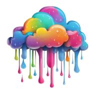 Vibrant and Transparent PNG Rain Cloud Icon Image for a Splash of Color ...