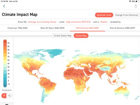 Climate Lab’s Projections of the World Future Temperature Maps | Energy ...