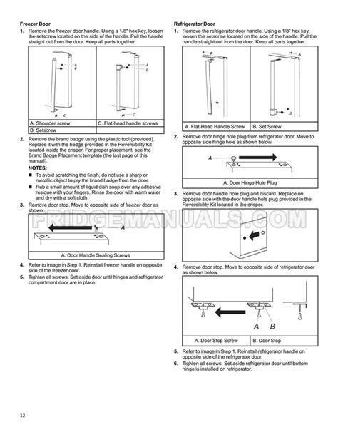 Whirlpool WRT318FZDM Top Freezer Refrigerator Owner's Manual