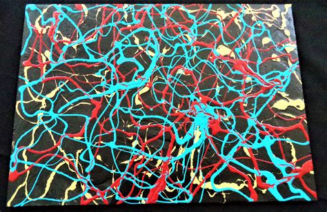 Sold Price: Signed Jackson Pollock Drip Painting On Board - July 6, 0118 8:00 PM EDT