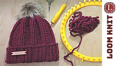 LOOM KNIT Hat Tutorial Easy | Strickring | Gorro Como Telar | Tricotin | نول | obręcze ...