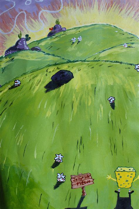 Jellyfish Fields Painting 24x30in Acrylic on | Etsy