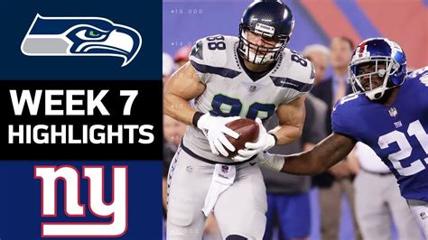 Seahawks vs. Giants | NFL Week 7 Game Highlights - YouTube