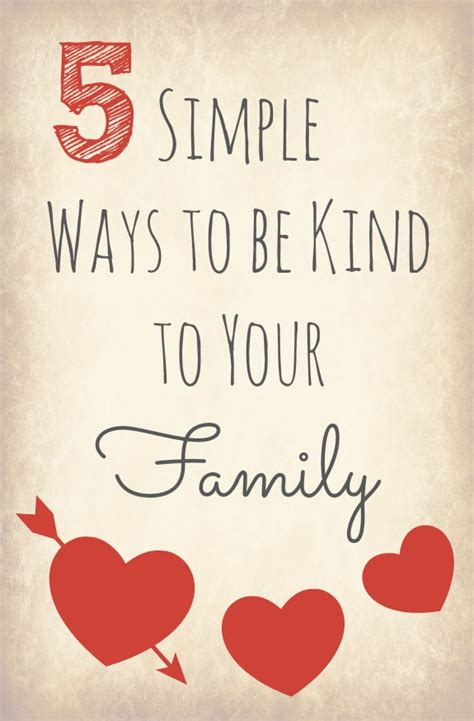 5 Simple Ways to Be Kind to Your Family - Inner Child Fun