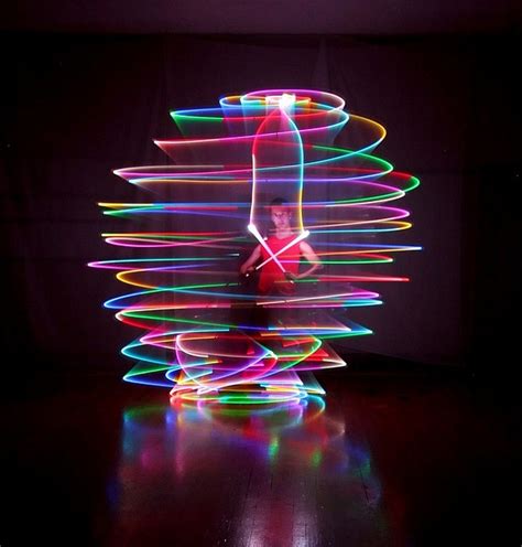 Poi glowstick whirling 2 | Light painting photography, Glow sticks, Blurred lights