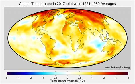 Global Temperature Report for 2017 – Berkeley Earth