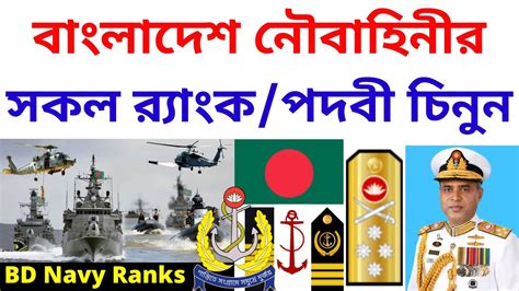 Bangladesh Navy Ranks & Insignia Badges | BD Navy all Ranks | বাংলাদেশ ...