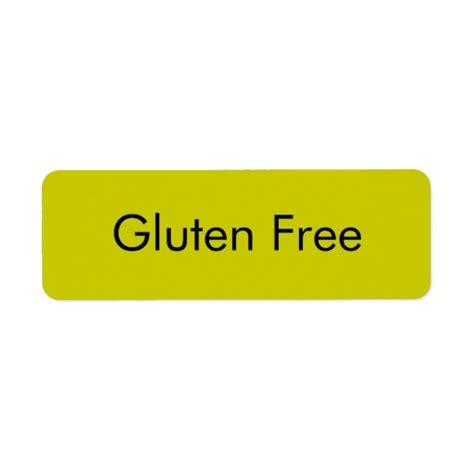 Customizable GLUTEN FREE Bakery Labels | Zazzle