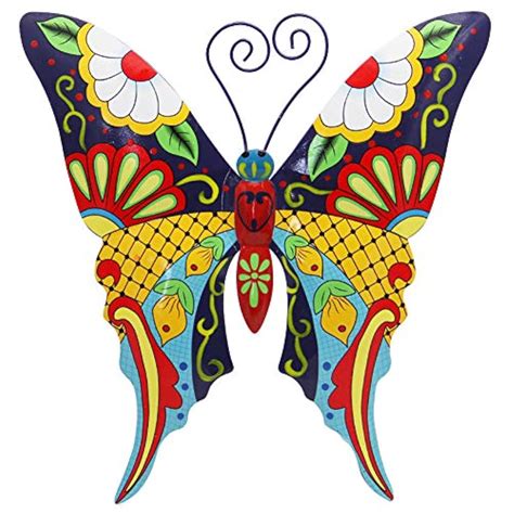 Metal Wall Art Inspirational Butterfly Decor Sculpture Hang Indoor ...