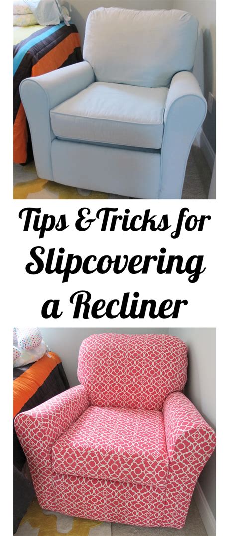 BonnieProjects: Tips & Tricks for Slipcovering a Recliner Recliner Cover, Recliner Slipcover ...