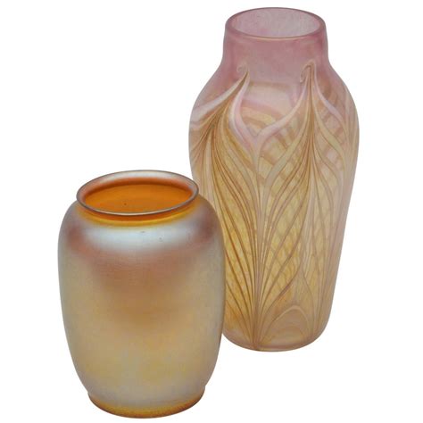 Two Rare Art Glass Vases by Durand For Sale at 1stdibs