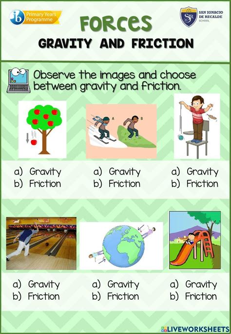 Friction Worksheet | Forces & Motion Worksheet | - Worksheets Library