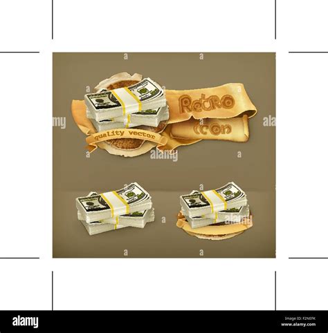 Stack of money, vector icon Stock Vector Image & Art - Alamy