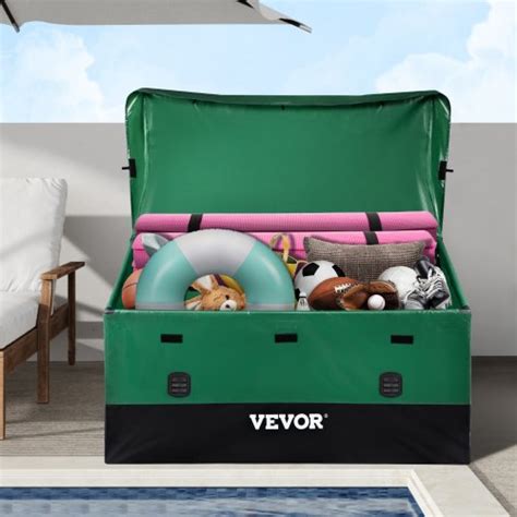 VEVOR Outdoor Storage Box Patio Deck Box 150 Gallon Waterproof PE Tarpaulin | VEVOR US