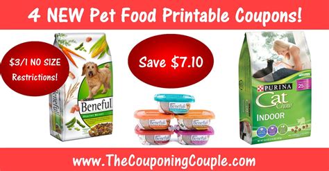 HOT Purina Pet Food Coupons ~ $3/1 Beneful NO SIZE RESTRICTIONS! | Food coupon, Food animals, Food