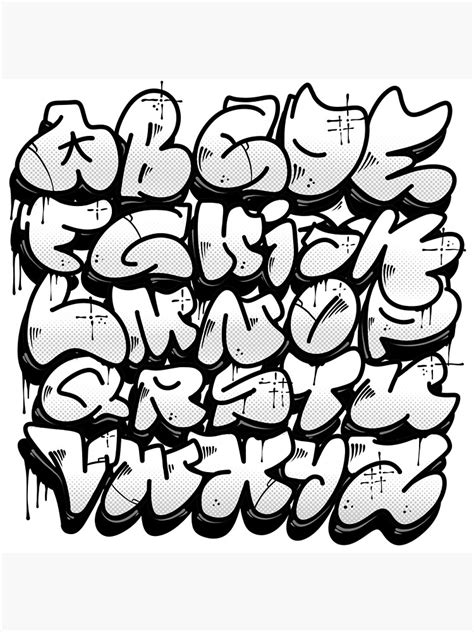 "Graffiti Alphabet" Poster for Sale by Graffitidesign | Redbubble