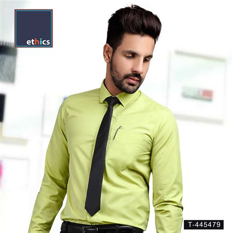 Green Color Men's Formal Uniform Shirt | Uniform shirts, Formal shirts for men, Mens formal