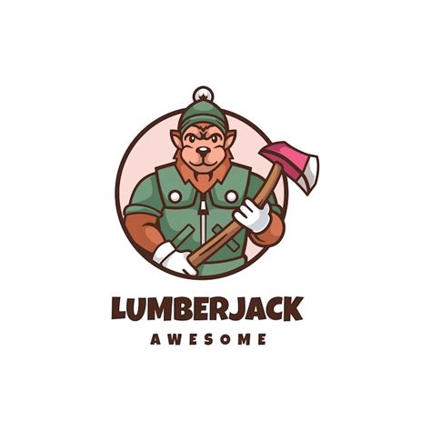 Premium Vector | Lumberjack logo