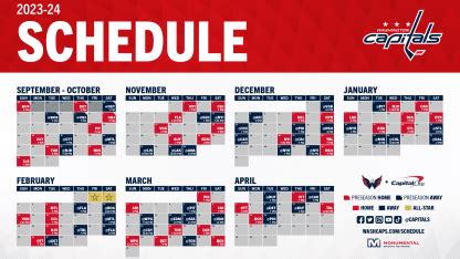 Capitals Announce 2023-24 Regular-Season Schedule | Washington Capitals