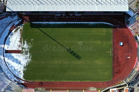 Football Stadium Winter stock photo. Image of inside - 170231428