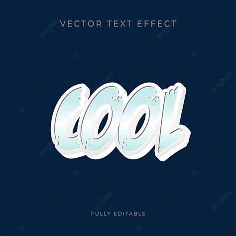 Cool Text Effect Vector Hd Images, Cool 3d Text Effect, 3d Text, Text ...