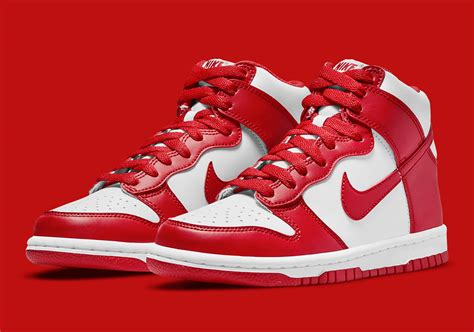 Nike Dunk High GS University Red White DB2179-106 | SneakerNews.com