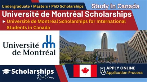 Université de Montréal Scholarships 2024 Canada - Scholarships Root