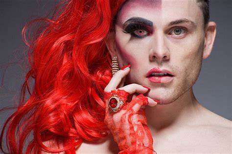 Portrait Photography of Drag Queens with Makeup and their Alter Ego