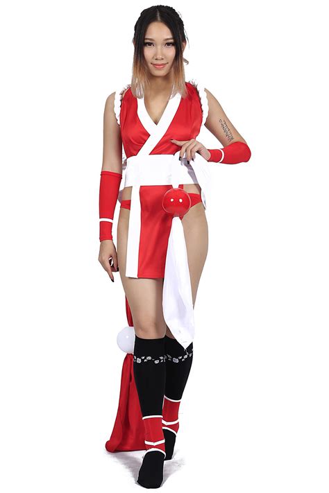 Halloween Party Cosplay Costume KOF Series Shiranui Mai Fighting Outfit US Size | eBay